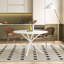 Removable-Top Occasional Dining Table With Matte Iron Legs