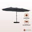 15 Ft Patio Market Umbrella with Base-86773835