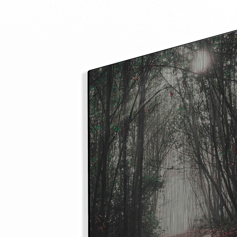 «Path In The Woods» par Susan Ball, art mural en métal, H 16 po x l 12 po