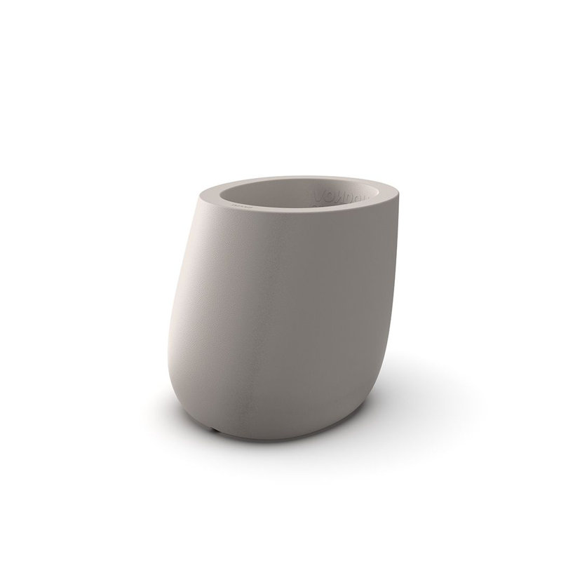 Stone Resin Pot Planter, 20” H x 21.25” W x 24.25” D, Anthracite