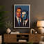 Two Men in Formal Attire Pop Art 1 Piece Wrapped Canvas Wall Art-1360521282-1360521287