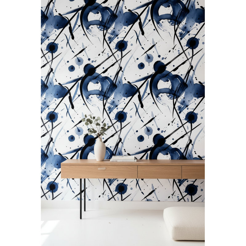 Papier peint dynamique abstrait sur fond blanc