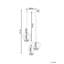 Anneli 3 - Light Gold Cluster Pendant