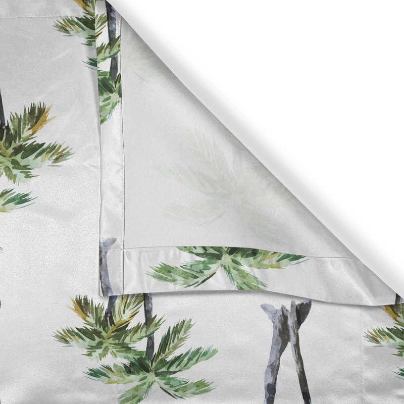 Polyester Semi Sheer Curtain/Drape Pair