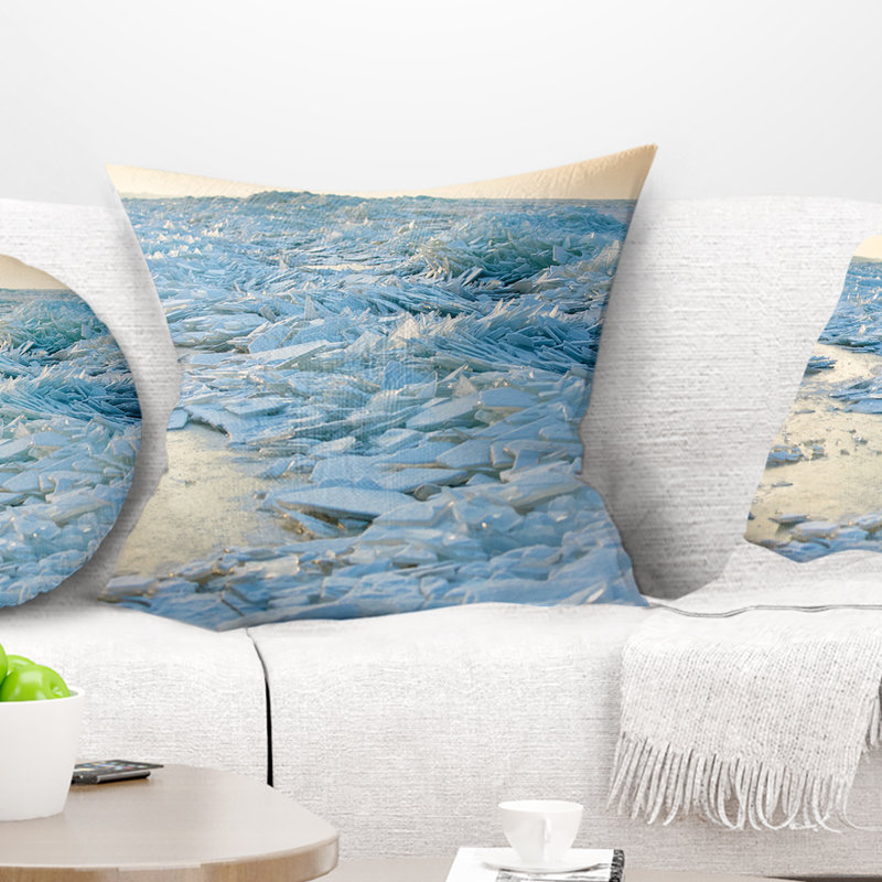 Coussin d'hiver Baltic Sea, 16 po x 16 po, Coussin décoratif
