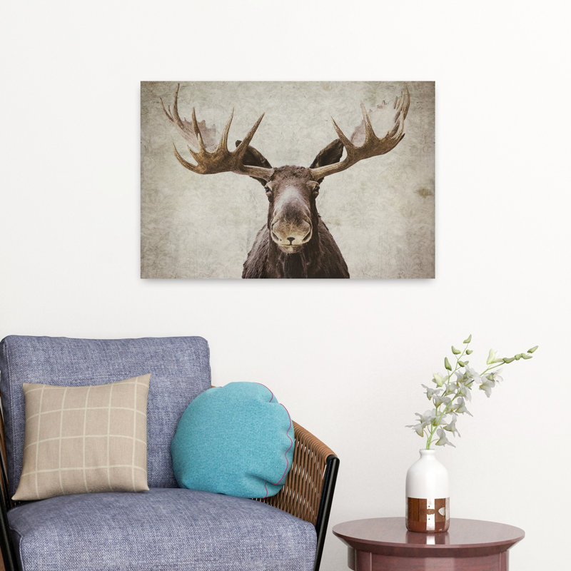 Art Elmer The Moose, H 16 po x l 24 po