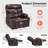 Latise Wide Power Recliner Lift Chair with Extended Footrest, Faux Leather-2139314047