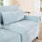 141.7" Chenille Upholstered Pillow-Top Arm Sofa Couch-2009285255-2009285250