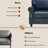 Upholstered Accent Chair Faux Leather Rolled Armchair-448264190