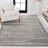 Keisha Modern Berber Stripe Gray/Cream Rug-1341549488