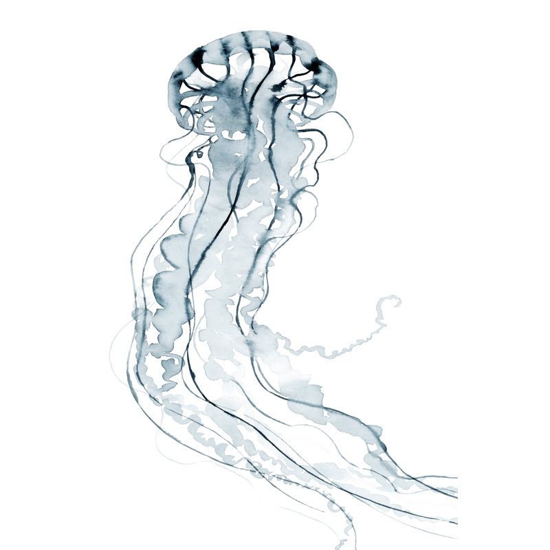 Deep-Sea Jelly II by Grace Popp - Wrapped Canvas Painting, 30cm H x 20cm W