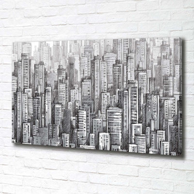 Skyscrapers - Wrapped Canvas Print