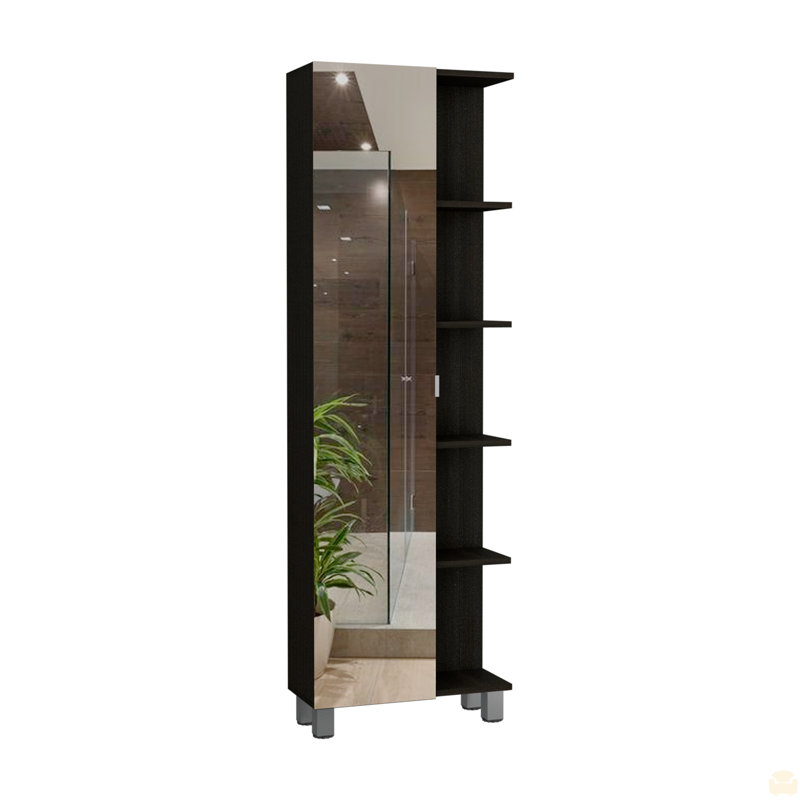 Armoire à linge Miro Reno, quatre tablettes intérieures