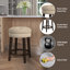 Shearson Swivel Upholstered Counter Stool with Solid Wood Frame-41730841-123098950