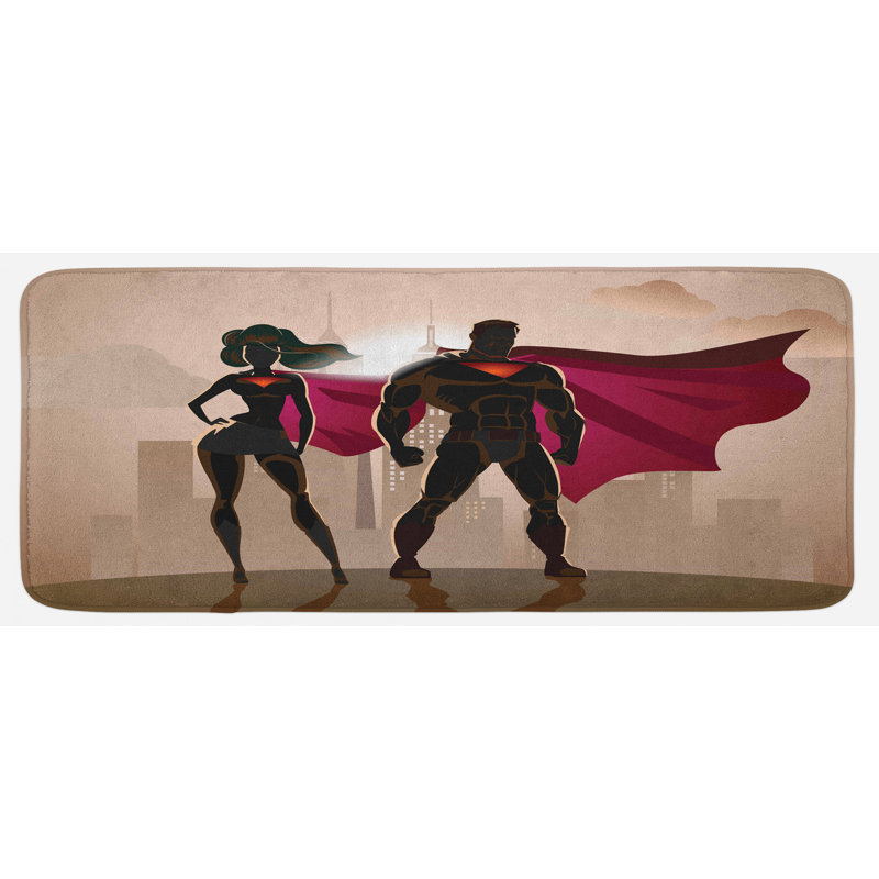 Tapis de cuisine superhero