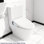 Siège de toilette Smart Bidet avec poignée latérale - chauffant, lavage automatique des buses, paramètres d'eau réglables, fermeture silencieuse silencieuse, couvercle automatique, contrôle de sécurité hygiénique, eau, silencieux
