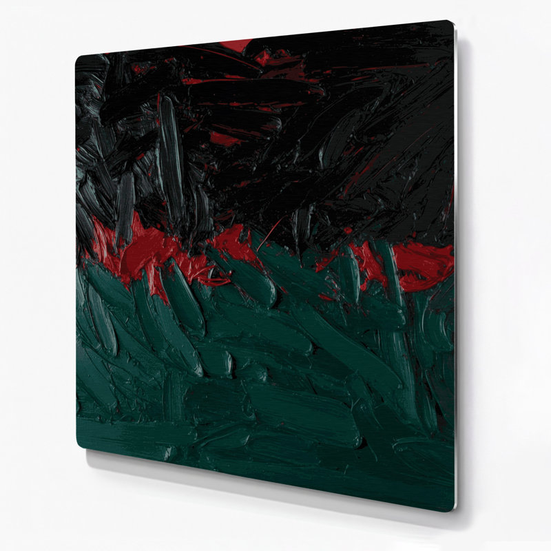 Art mural en métal Neo Expressionism 95, H 384 po x l 384 po x P 0,05 po