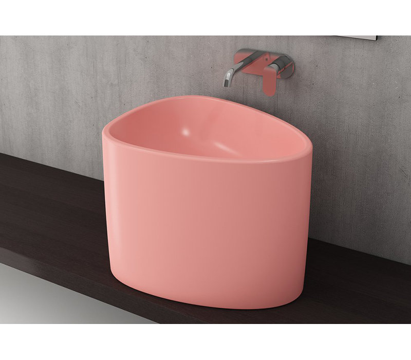Etna Monoblock Basin - 44x58x44cm 0TH, Matte Salmon