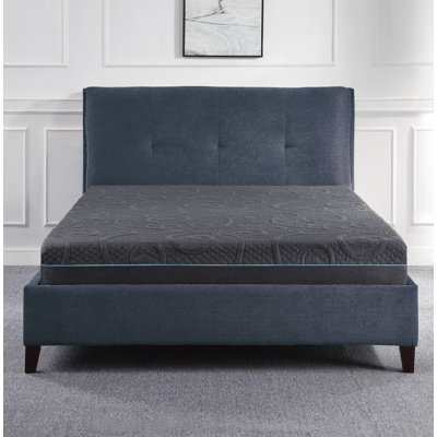 Certipur-us Firm Gel Hybrid Pocket Coil Queen Mattress In A Box-dark Gray + Foam+spring + Queen + Bedroom
