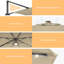 Rosell 132" Lighted Cantilever Umbrella-1874627521