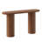 55'' Tambour Console Table With Oval Tabletop For Living Room Hallway Foyer Entrance Study-1495355206