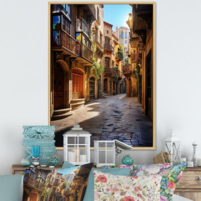" Spain Gothic Quarter In Barcelone "