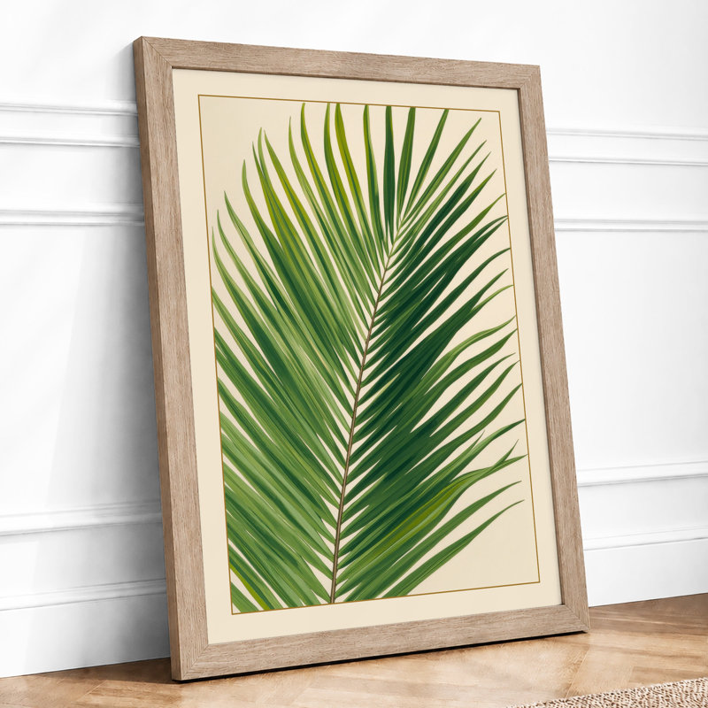 Palm Frond Study Botanical - Print, Oak, A4 - 29.7 x 21.0 cm