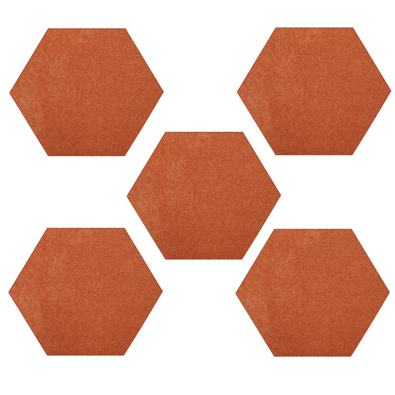 Ensemble de tapis intérieur / extérieur en polyester touffeté à la machine Eurydamas, Hexagone 3 pi x 3 pi