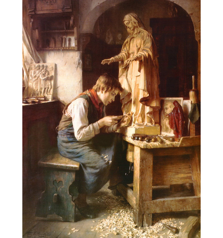 His Madonna, c.1908, 48" H x 36" W