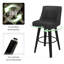 Tabourets de comptoir pivotants avec cadre en bois massif George Oliver Loriell-1334298623-1334114382-1334114383