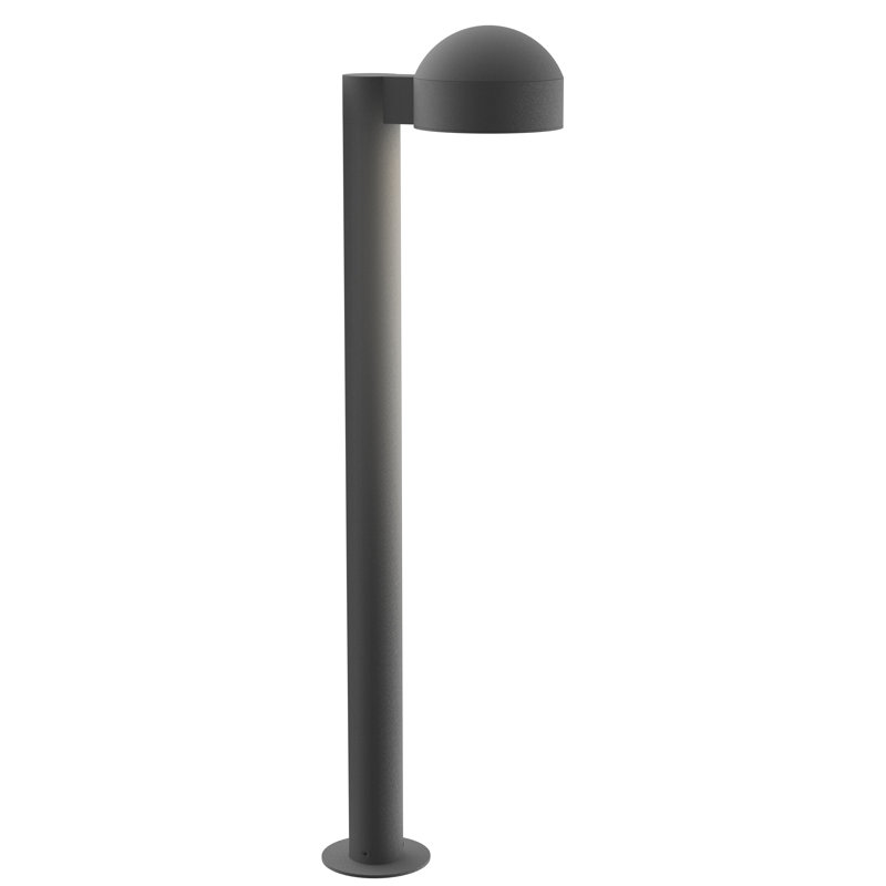 Reals LED Bollard Light, Gray, 29.75" H x 5" W x 7.75" D