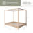 Khwaja Acadia Solid Wood Four Poster Bed-1506261845