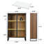 Sayles Display Cabinet with Adjustable Shelves & Interior Light