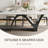 71'' Modern Rectangle Dining Table for 4-6, Faux Marble Dining Table with N Shaped Legs-188210009