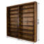 Bibliothèque standard en bois massif H 86,61 "x l 86,61" Gateshead