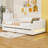 Twin XL Upholstered Daybed with Trundle and LED and 2 Drawers-1109707462