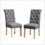 Ensemble de salle à manger 5 pièces Banff, table ronde avec 4 chaises capitonnées Banff-120225495