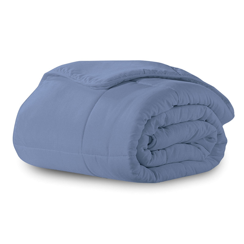 Brushed Cozy Touch Microfiber Down-Alternative Comforter, King, Slate Blue