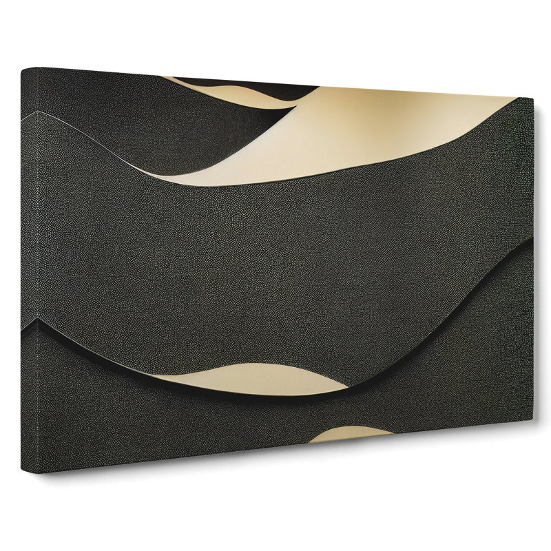Swell Modern Abstract Art - Wrapped Canvas, 50cm H x 76cm W x 3cm D