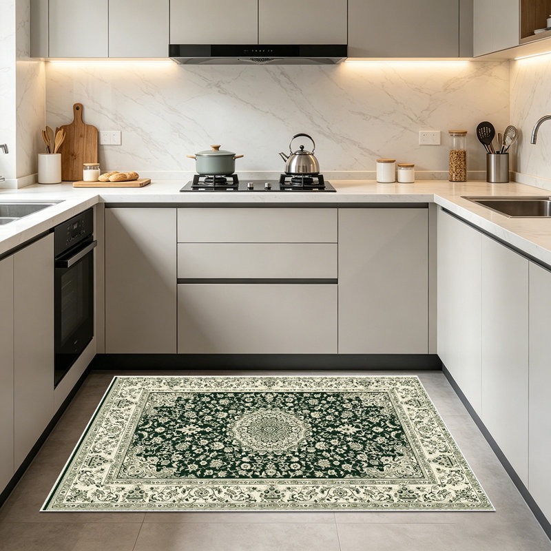 Vintage Persian pattern carpet, soft and easy to clean, suitable for living room, bedroom, dining room, study room, and other indoor decoration carpets for multiple scenes