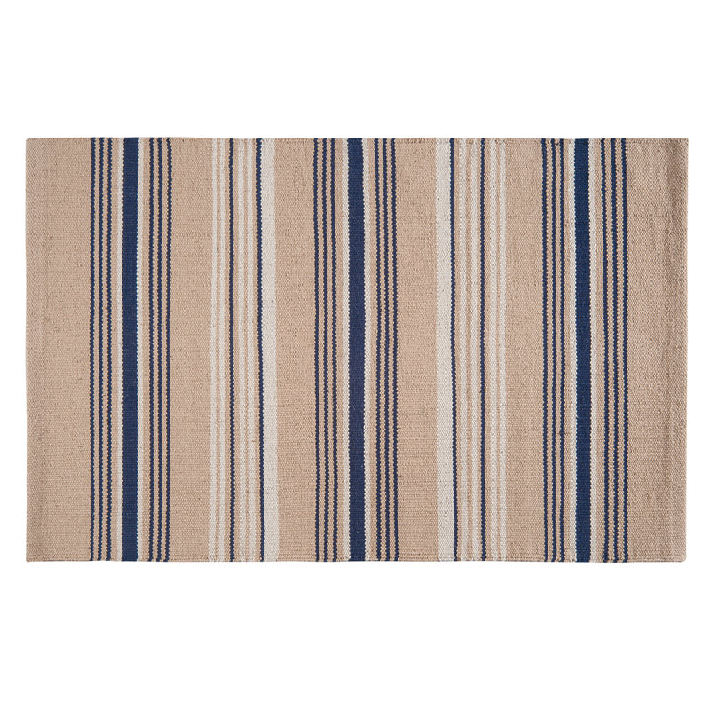 Pagano French Patriotic Stripes Woven Rug, 3' x 5'
