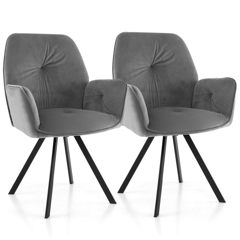 Scullion Velvet Swivel Armchair