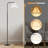 Arched Floor Lamp With Remote Control, Bulb Included And Pleated Fabric Shade