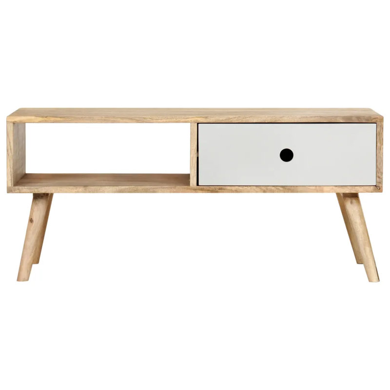 Underwood Solid Wood Four Leg Coffee Table with Storage