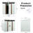 6Ft X 5Ft White Outdoor Metal Storage Shed - Galvanized Iron Frame Robustness Protected Steel Panels Transparent Endurance Plate Sliding Doors With Lock Easy Assembly Directions Durability Rot &-124311312-124311310