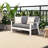 All-Weather Aluminum Patio Loveseat With Angled Backrest