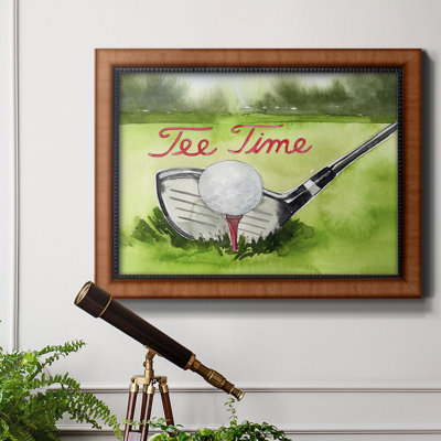 Toile encadrée Tee Off Time III de qualité supérieure - prête à être accrochée