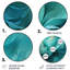 Chrissi turquoise Tranquillity V - paysages d'art rond en métal-109671837