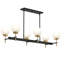 Lustre linéaire à six lumières Rigsby-127380318