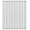 15pcs 1/2" Square Balusters With Swivel Shoes
